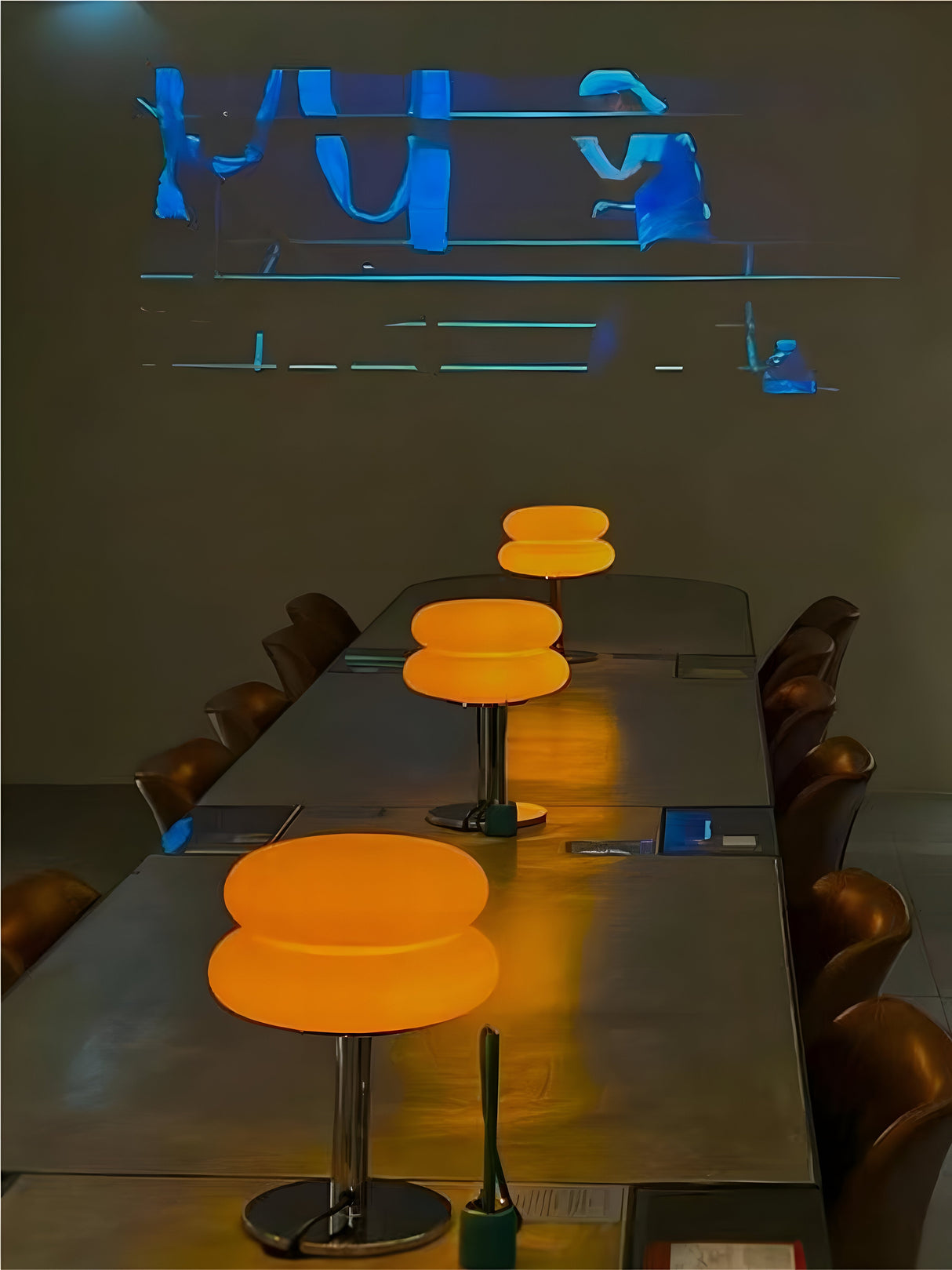 Färgstark glasbordslampa – elegant bordslampa för livfull rumsatmosfär