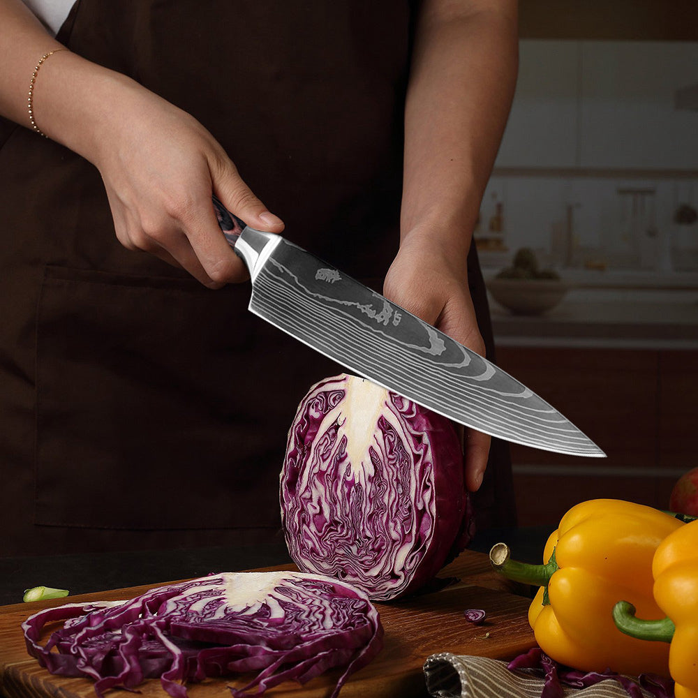 Ikigai Professionellt Knivset – Japanska Chefsknivar i Premium Rostfritt Stål