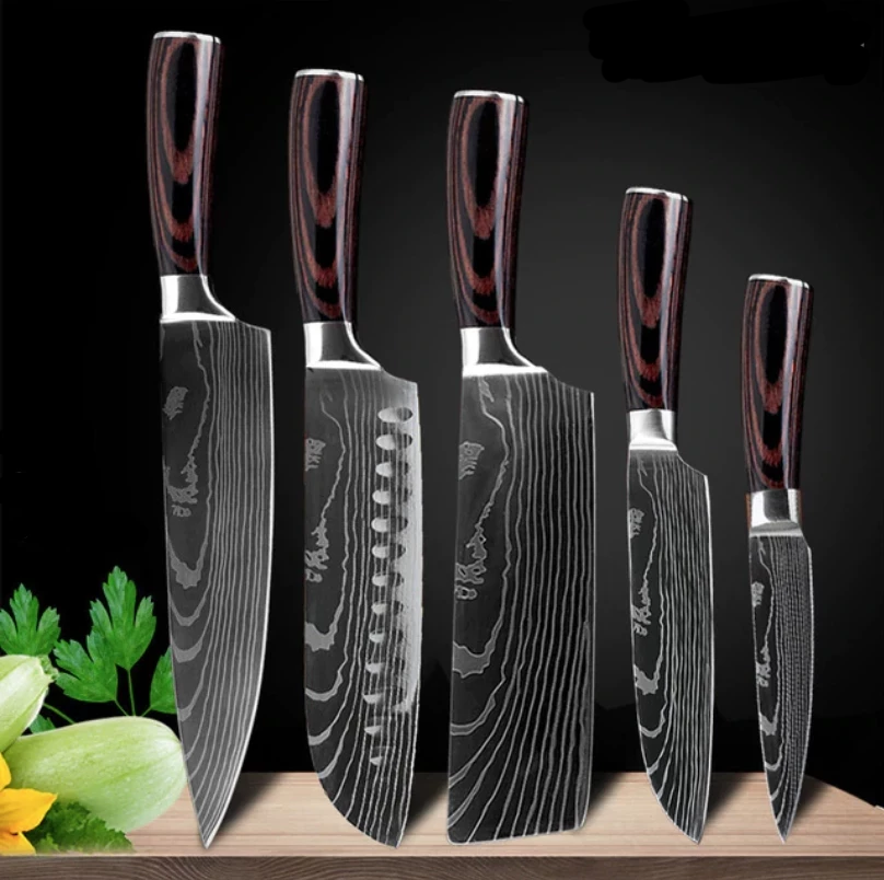 Ikigai Professionellt Knivset – Japanska Chefsknivar i Premium Rostfritt Stål
