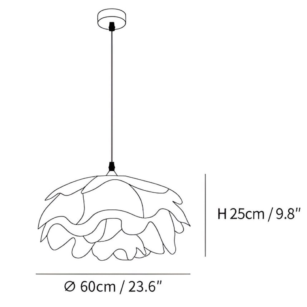 Floria Taklampa – Elegant Lampa med Blombladsliknande Form