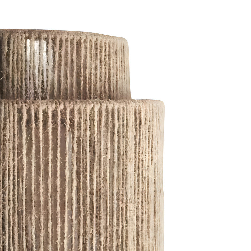 BohoLight Vägglampa – Handgjord Lampa i Hampa & Rotting