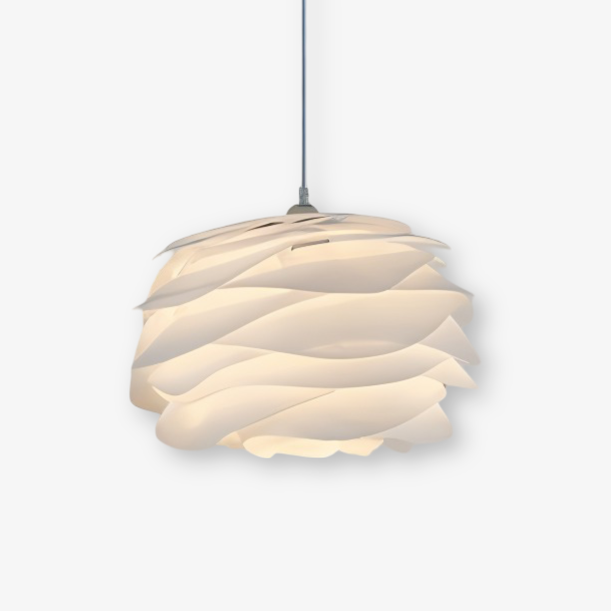 Aurora Taklampa – Stilren PVC Pendel i Blomdesign