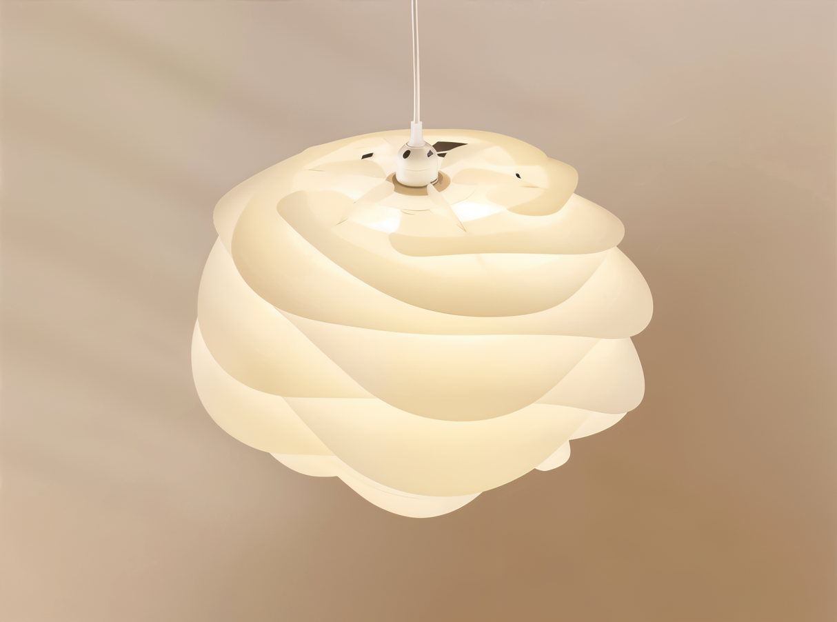 Aurora Taklampa – Stilren PVC Pendel i Blomdesign