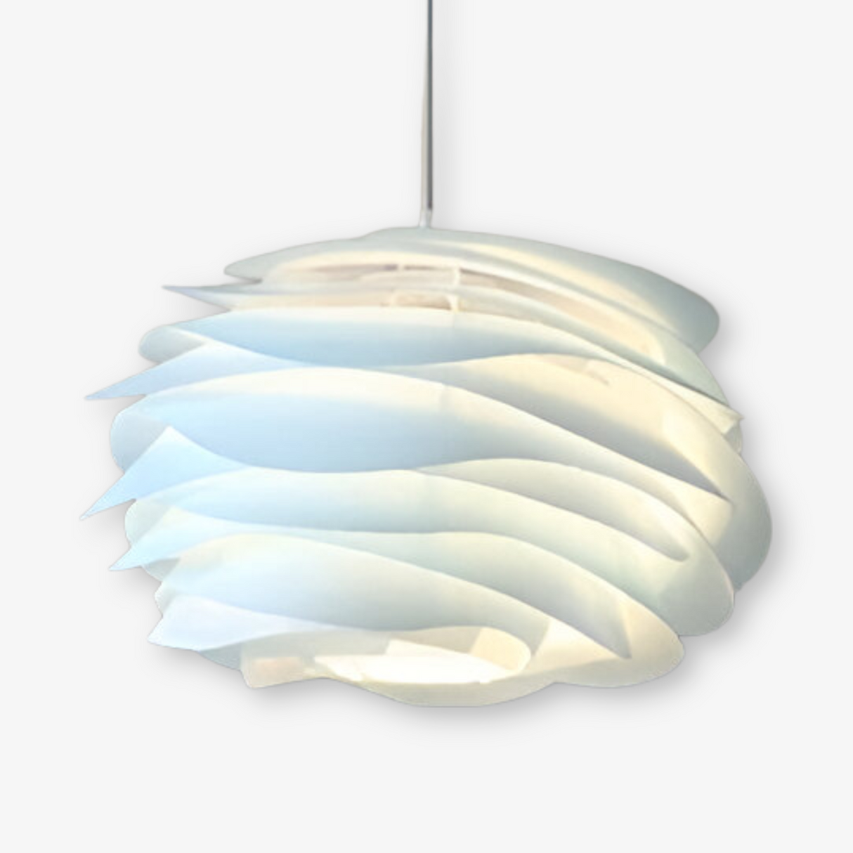 Aurora Taklampa – Stilren PVC Pendel i Blomdesign