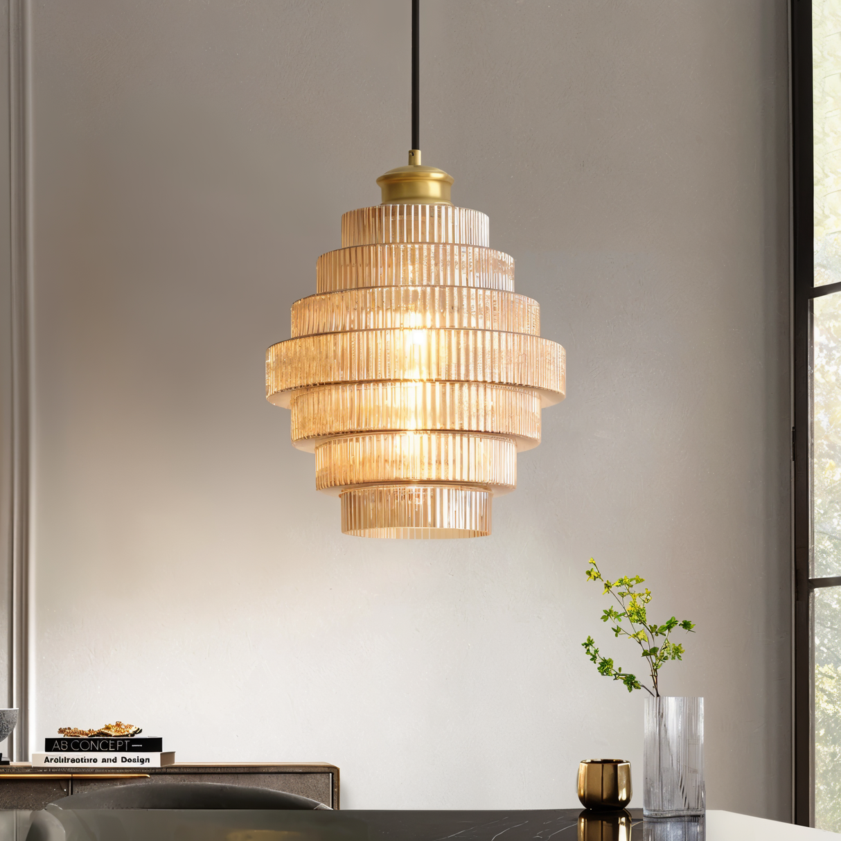 Brilliante Taklampa – Stilfull Glaspendel i Retro Design