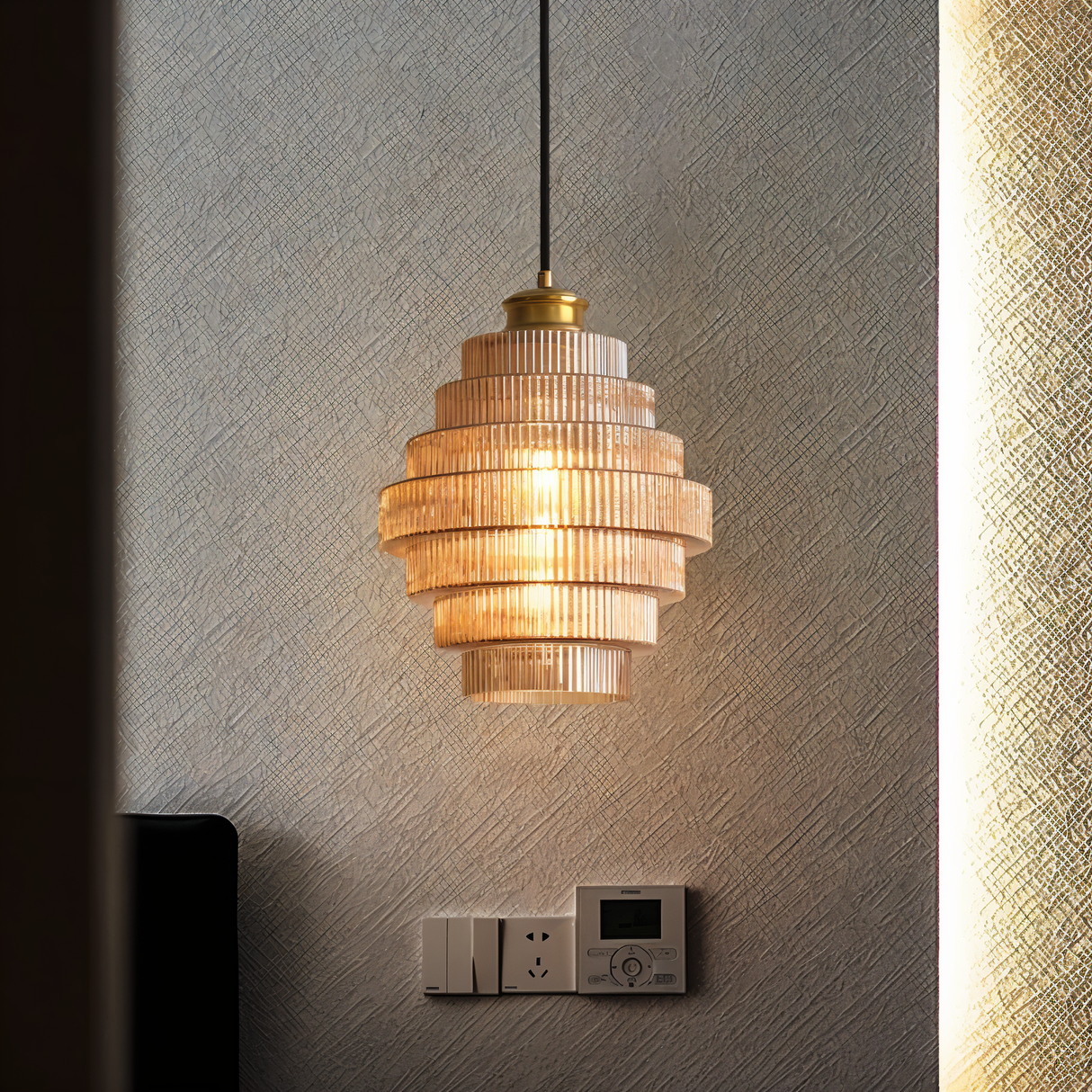 Brilliante Taklampa – Stilfull Glaspendel i Retro Design