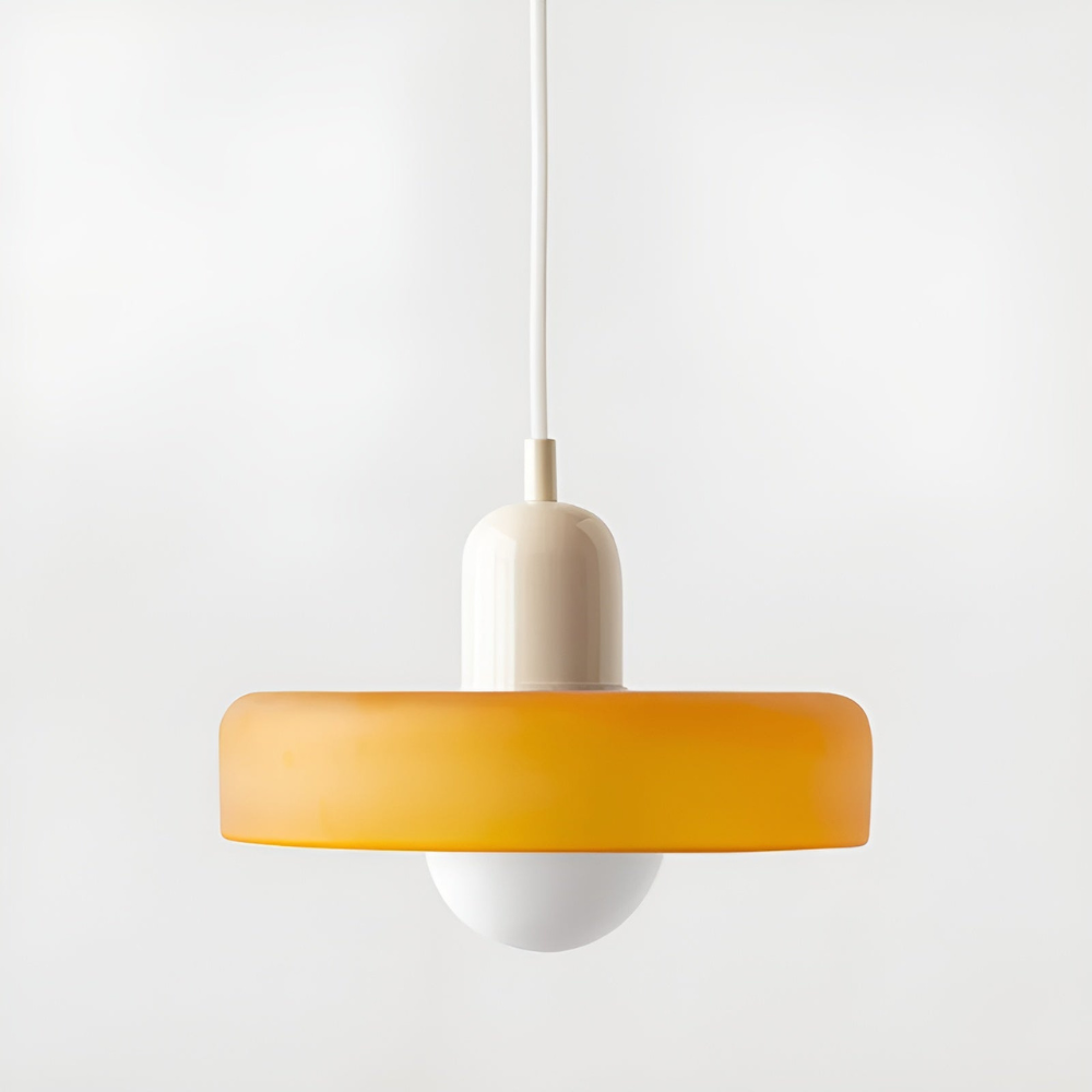 Justerbar färgglad hängande taklampa i glas – modern inredningsbelysning