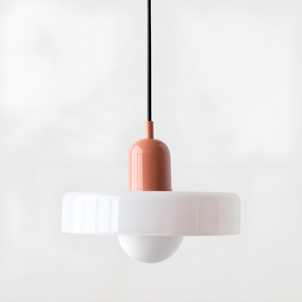 Justerbar färgglad hängande taklampa i glas – modern inredningsbelysning