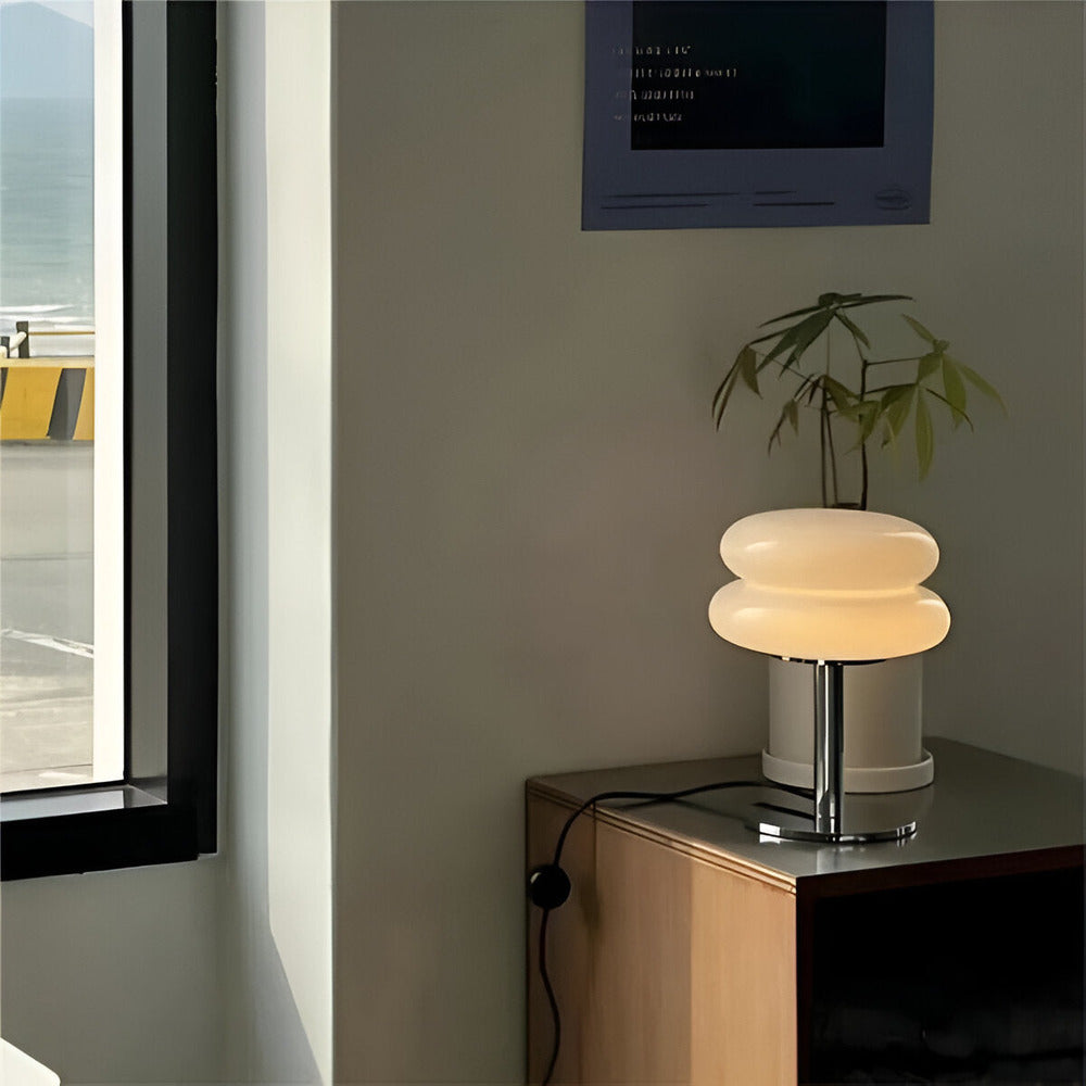 Färgstark glasbordslampa – elegant bordslampa för livfull rumsatmosfär