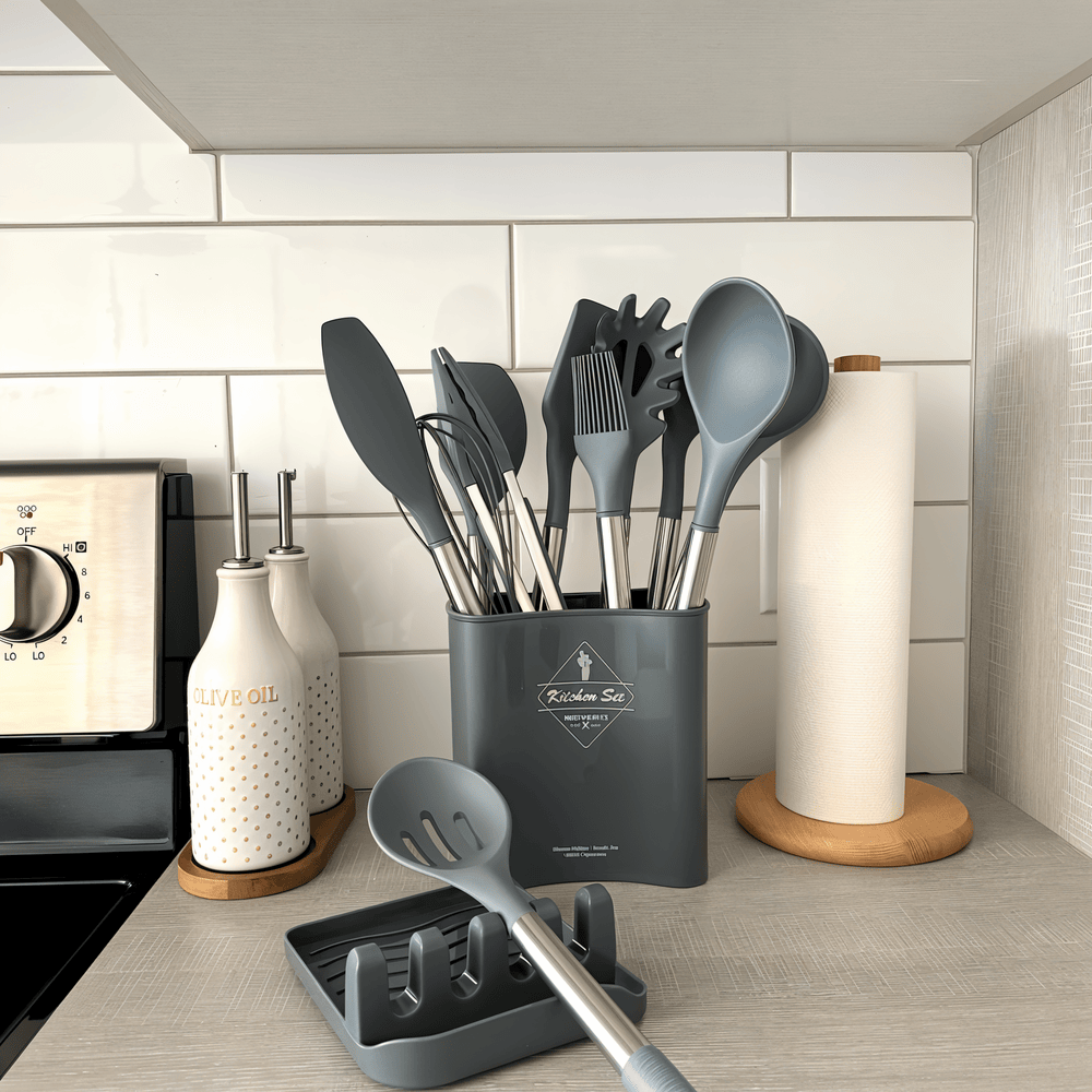 KitchenPro Silikon Köksredskap – Komplett 12 delars set