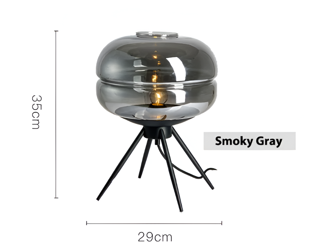 LumiBase – Stabil Bordslampa med Glaskupa