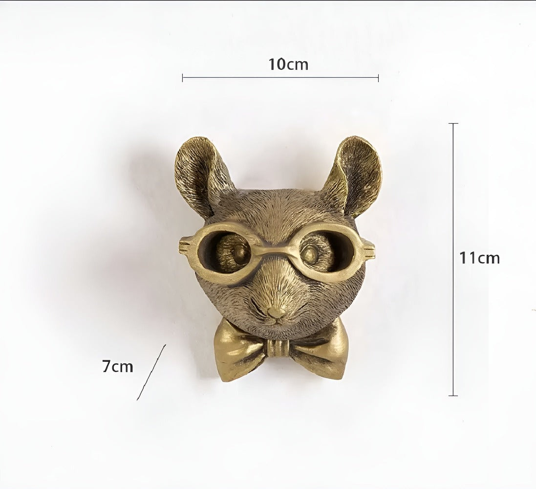 GoldenHook – Dekorativ Väggkrok med Multifunktionellt Huvud