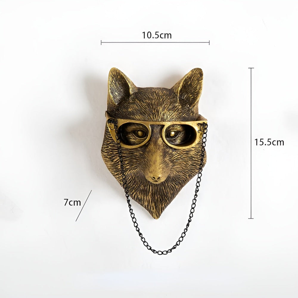 GoldenHook – Dekorativ Väggkrok med Multifunktionellt Huvud