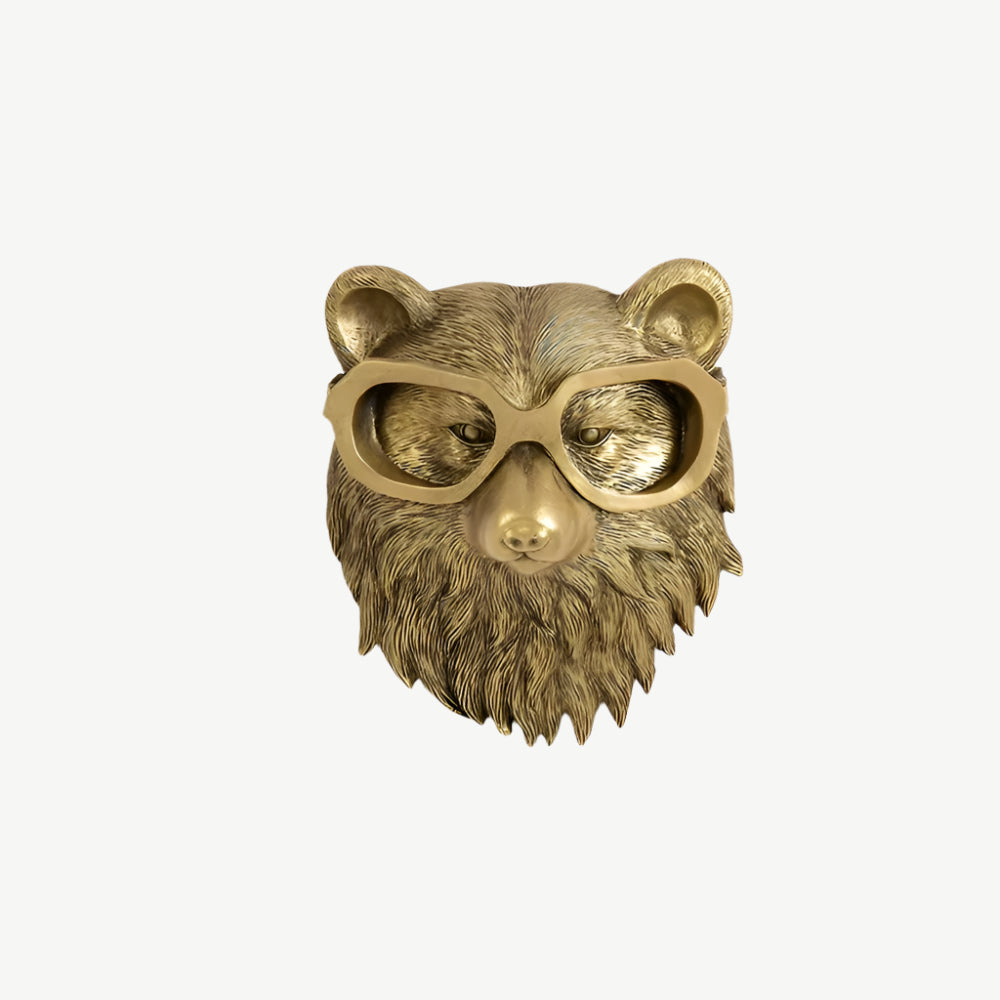 GoldenHook – Dekorativ Väggkrok med Multifunktionellt Huvud