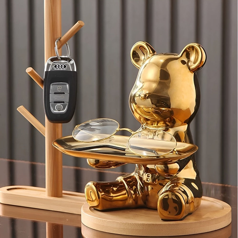 LuxeBear Bricka – Elegant Keramik med Skulptural Design