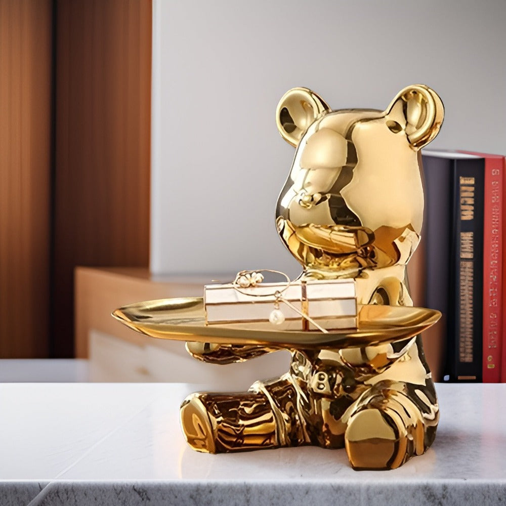 LuxeBear Bricka – Elegant Keramik med Skulptural Design