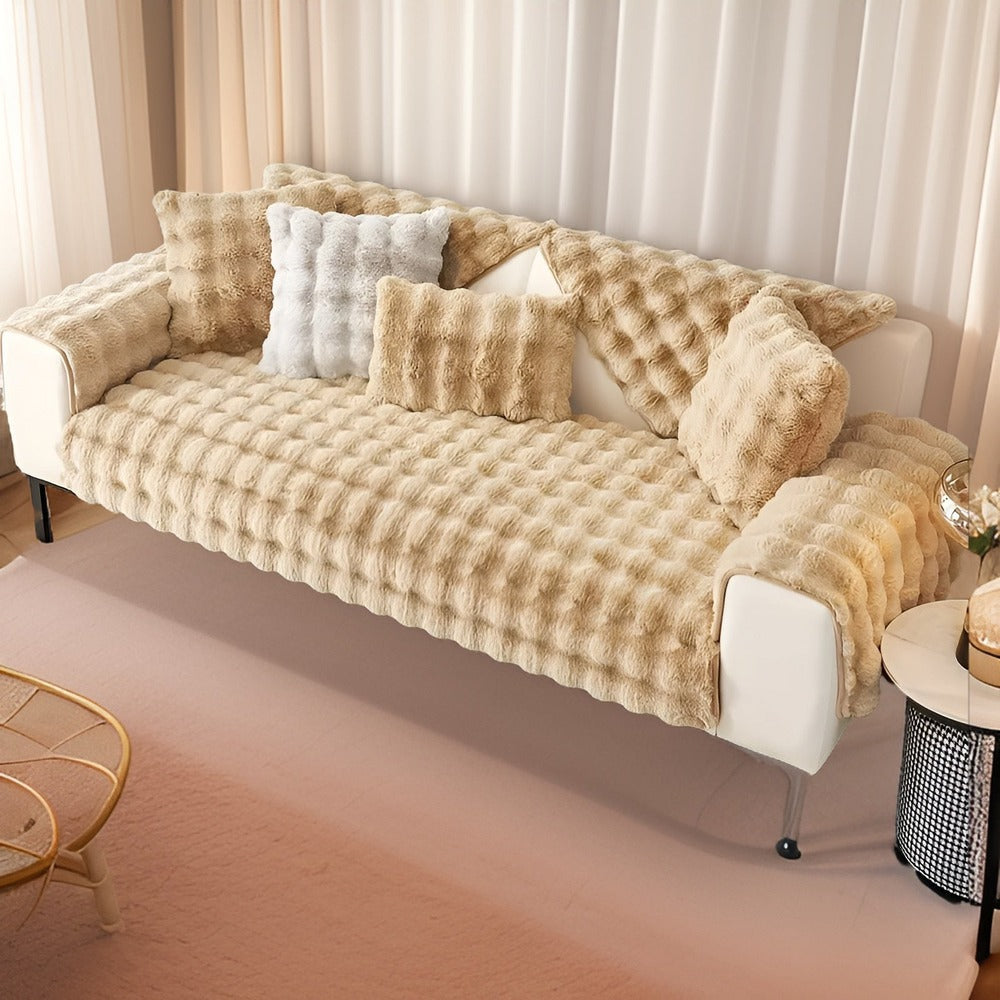 Plysch Sofföverdrag – Tjockt & Mjukt Skydd för Soffa med Husdjur