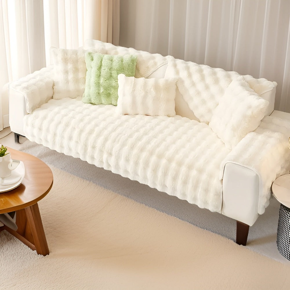 Plysch Sofföverdrag – Tjockt & Mjukt Skydd för Soffa med Husdjur