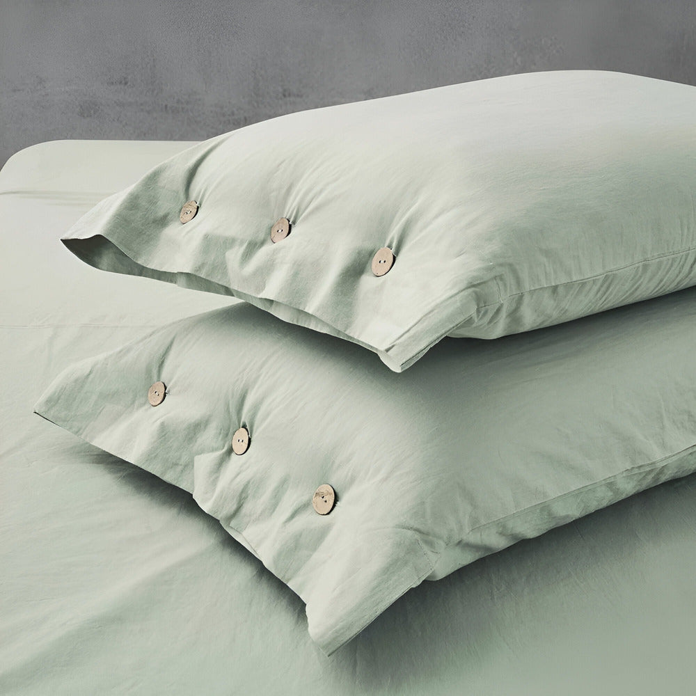 EcoSleep – Lyxigt Ekologiskt Bomullspåslakanset med Kuddöverdrag