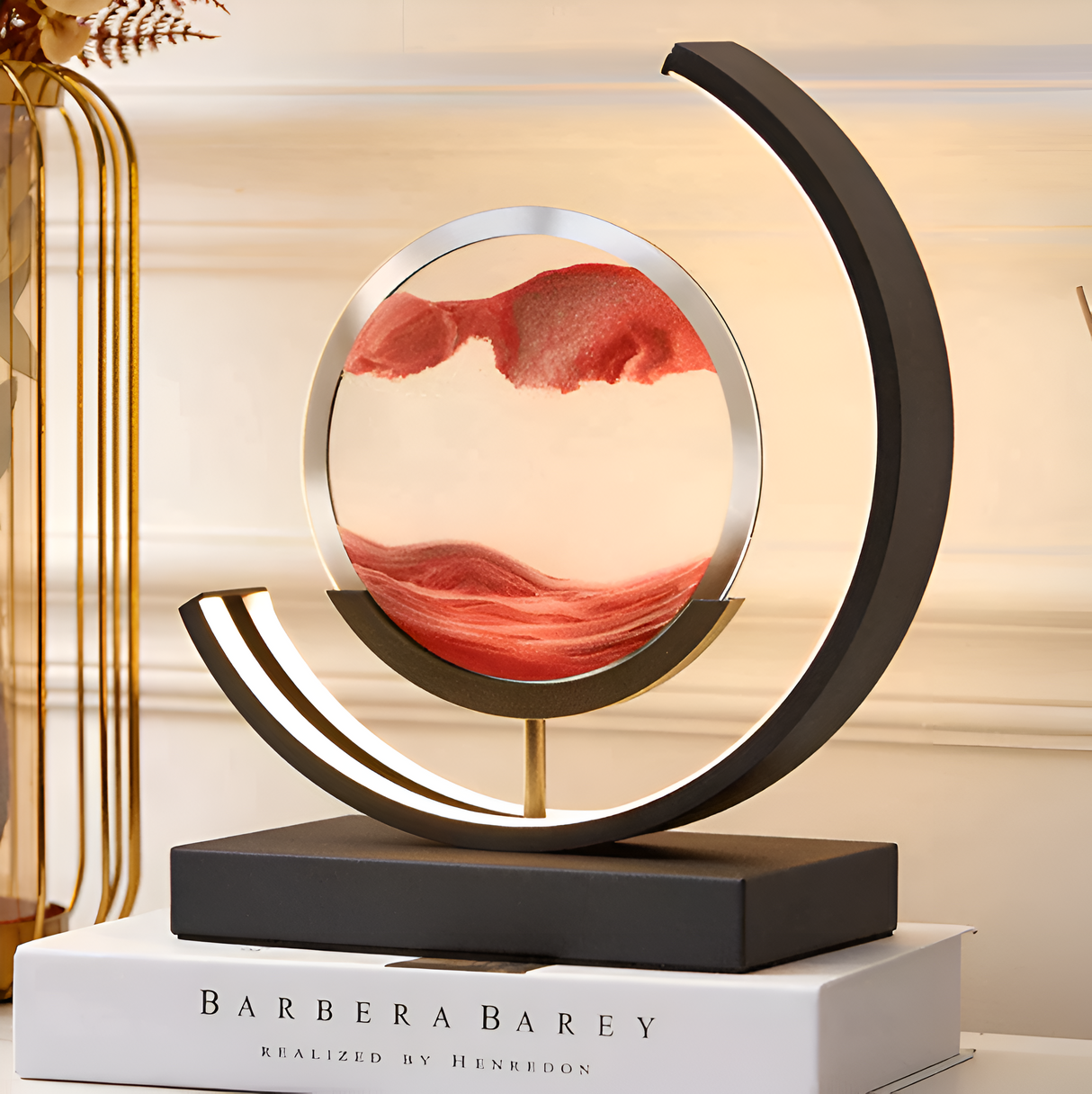 Sandlampa Bordslampa med App och Fjärrkontroll – Dimbar med 3 Ljusfärger