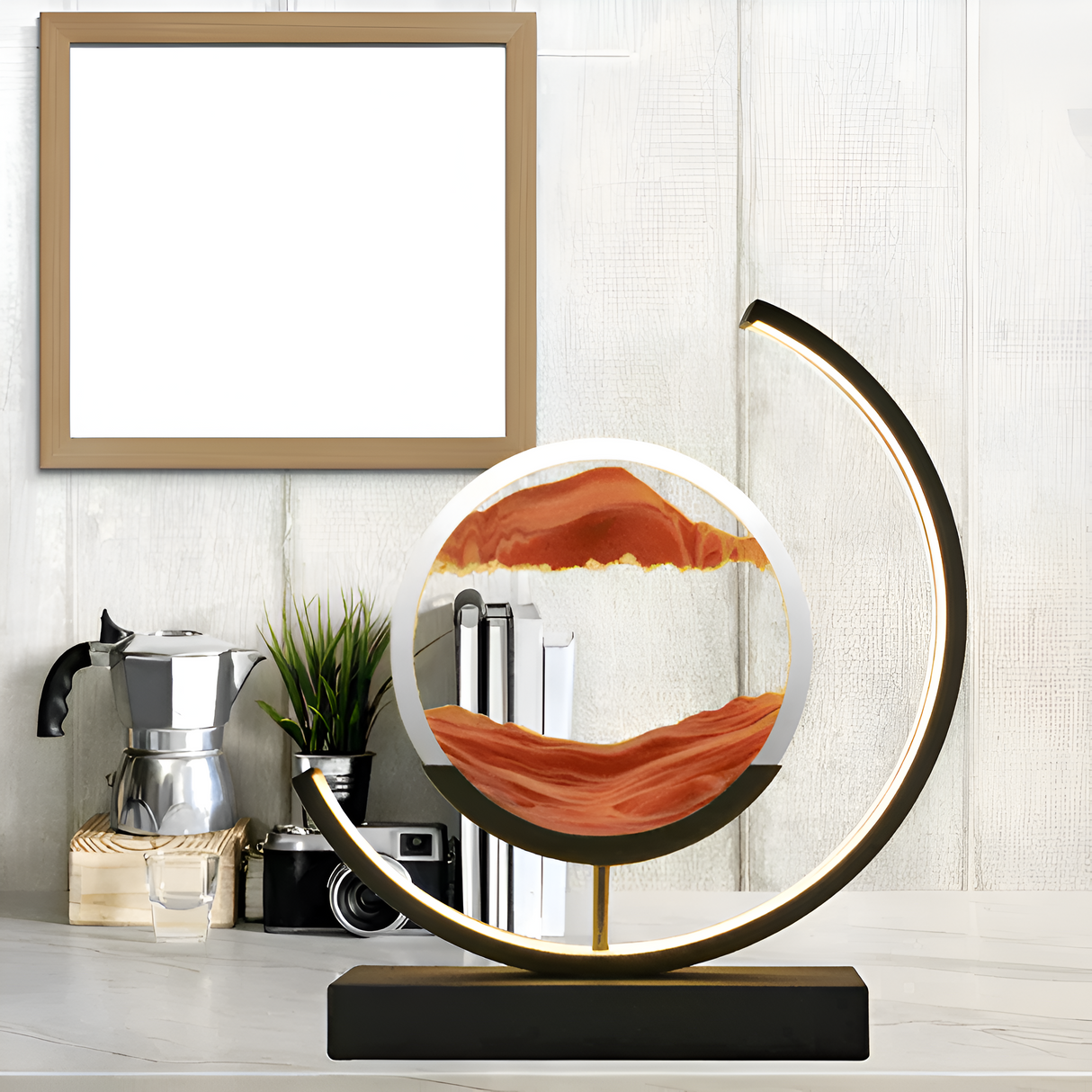 Sandlampa Bordslampa med App och Fjärrkontroll – Dimbar med 3 Ljusfärger