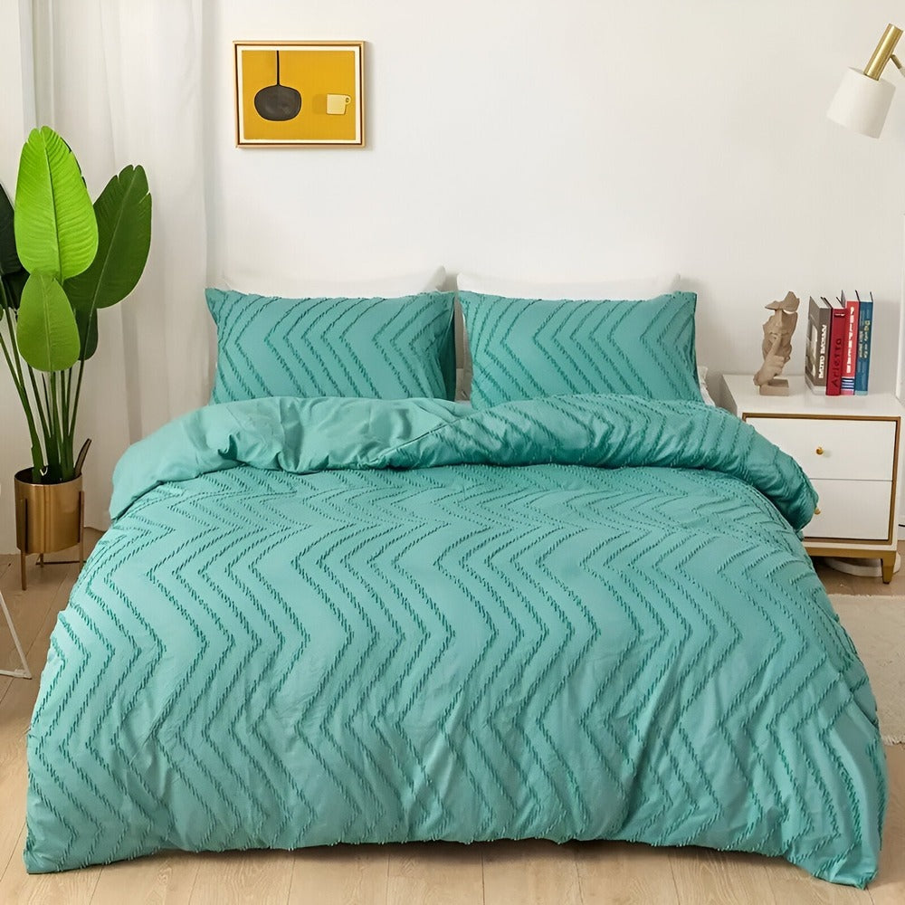 StripeDream – Randigt Påslakanset för Sval och Bekväm Sömn