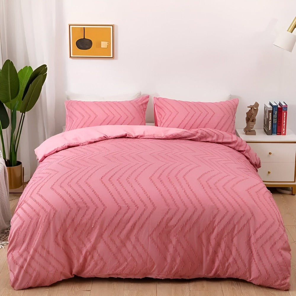 StripeDream – Randigt Påslakanset för Sval och Bekväm Sömn