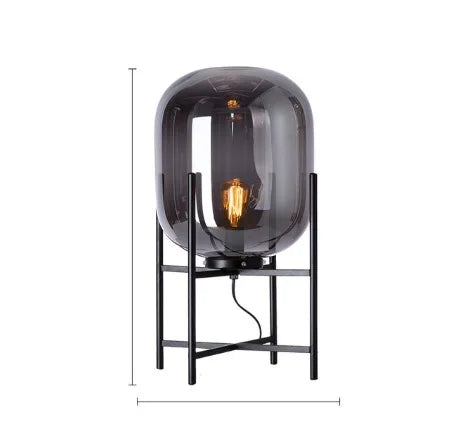 BubbleGlow Golvlampa – Skandinavisk Postmodern Lampa i Glas