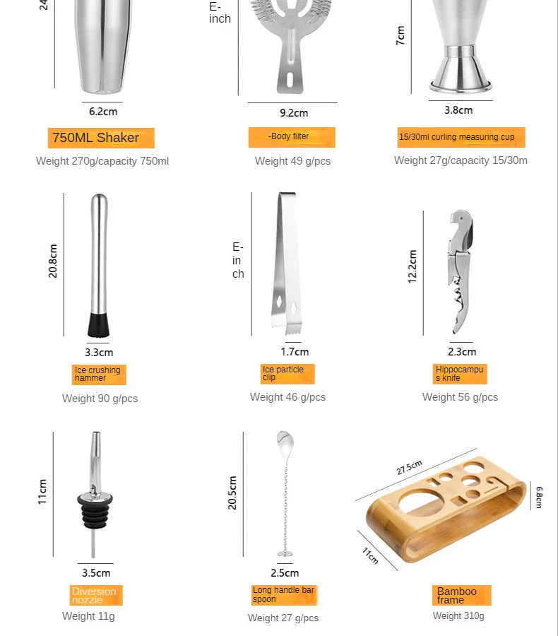 Stirré Elite – Lyxigt Cocktailset i Metall