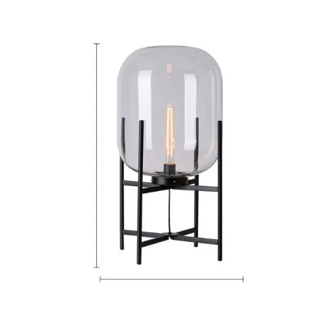 BubbleGlow Golvlampa – Skandinavisk Postmodern Lampa i Glas