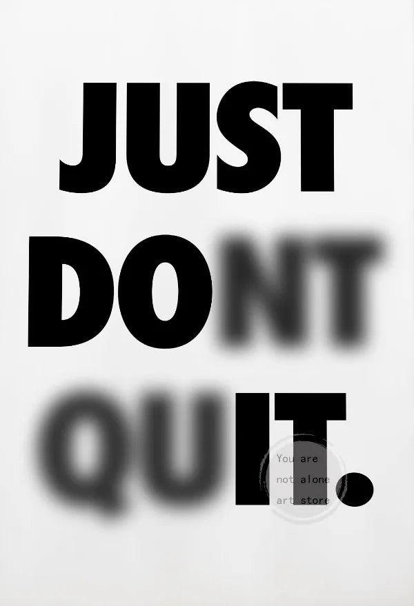 Disciplin & Motivation – Minimalistisk Citatposter på Canvas