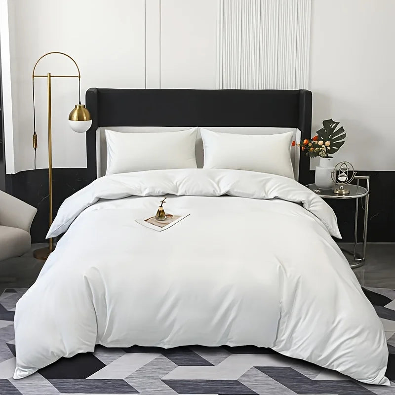 SoftDream 3-delat Påslakanset i Borstad Polyester – Påslakan & 2 Örngott, Elegant & Lättskött