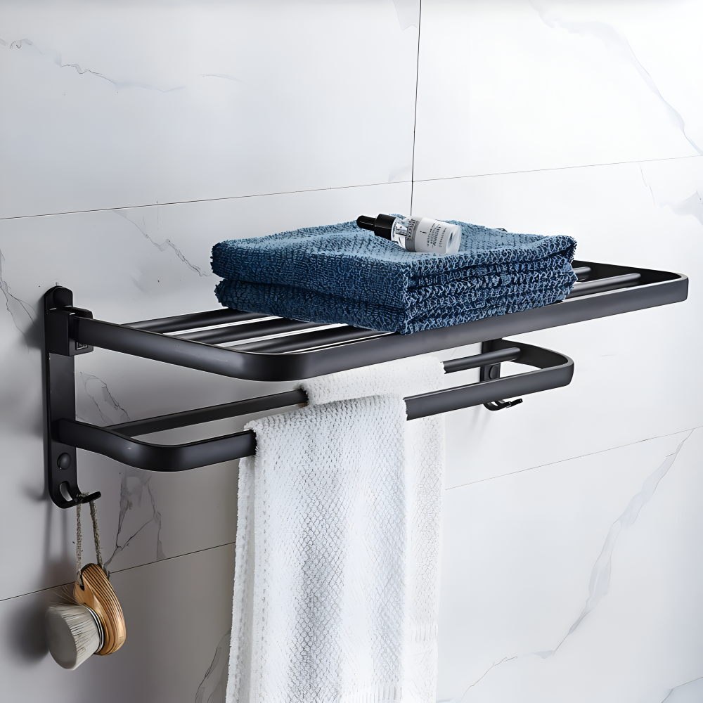 SteelForm Handdukshållare – Modern & Praktisk med Krok
