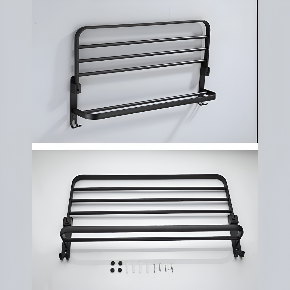 SteelForm Handdukshållare – Modern & Praktisk med Krok