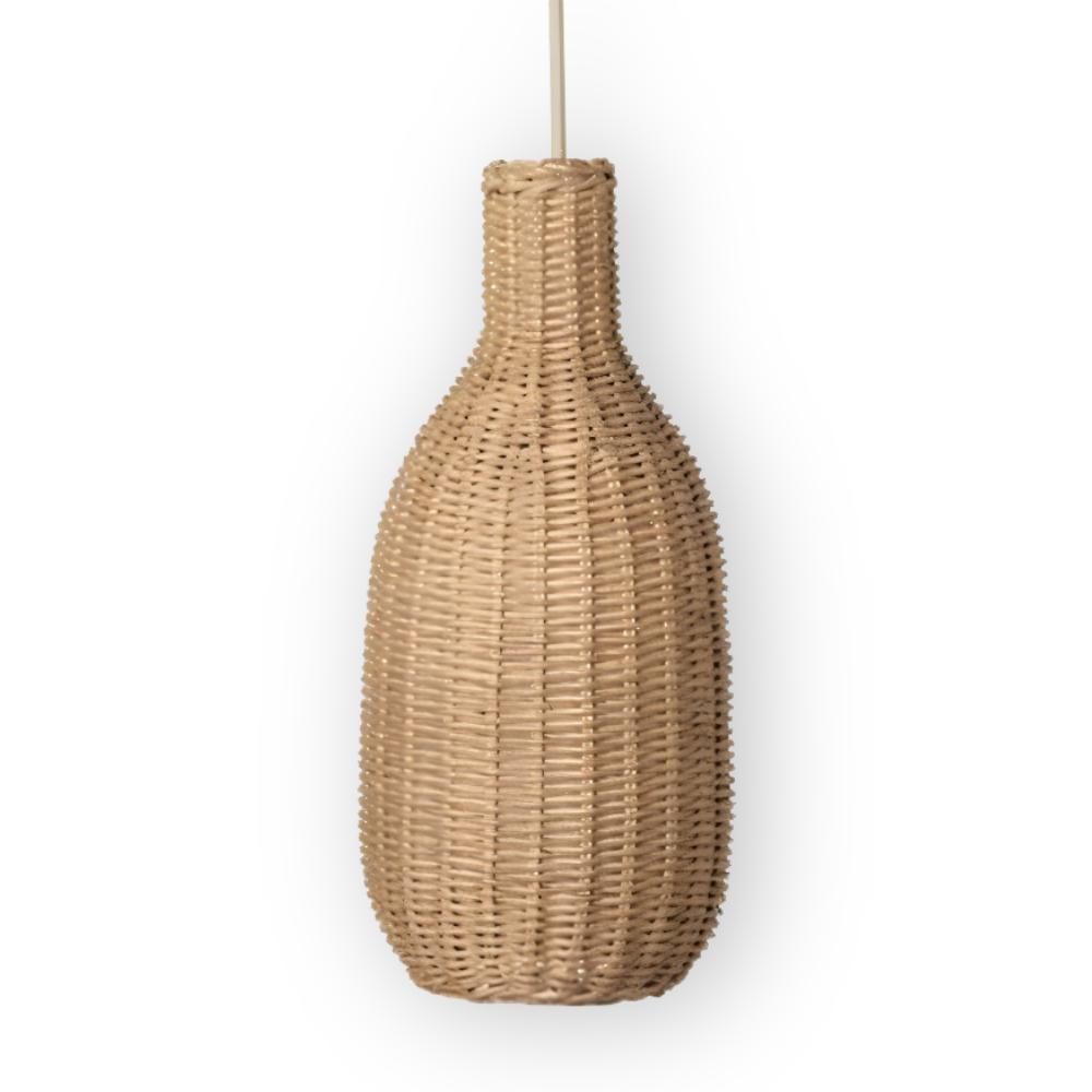 Bohème Taklampa – Handvävd Rattanlampa i Naturlig Design