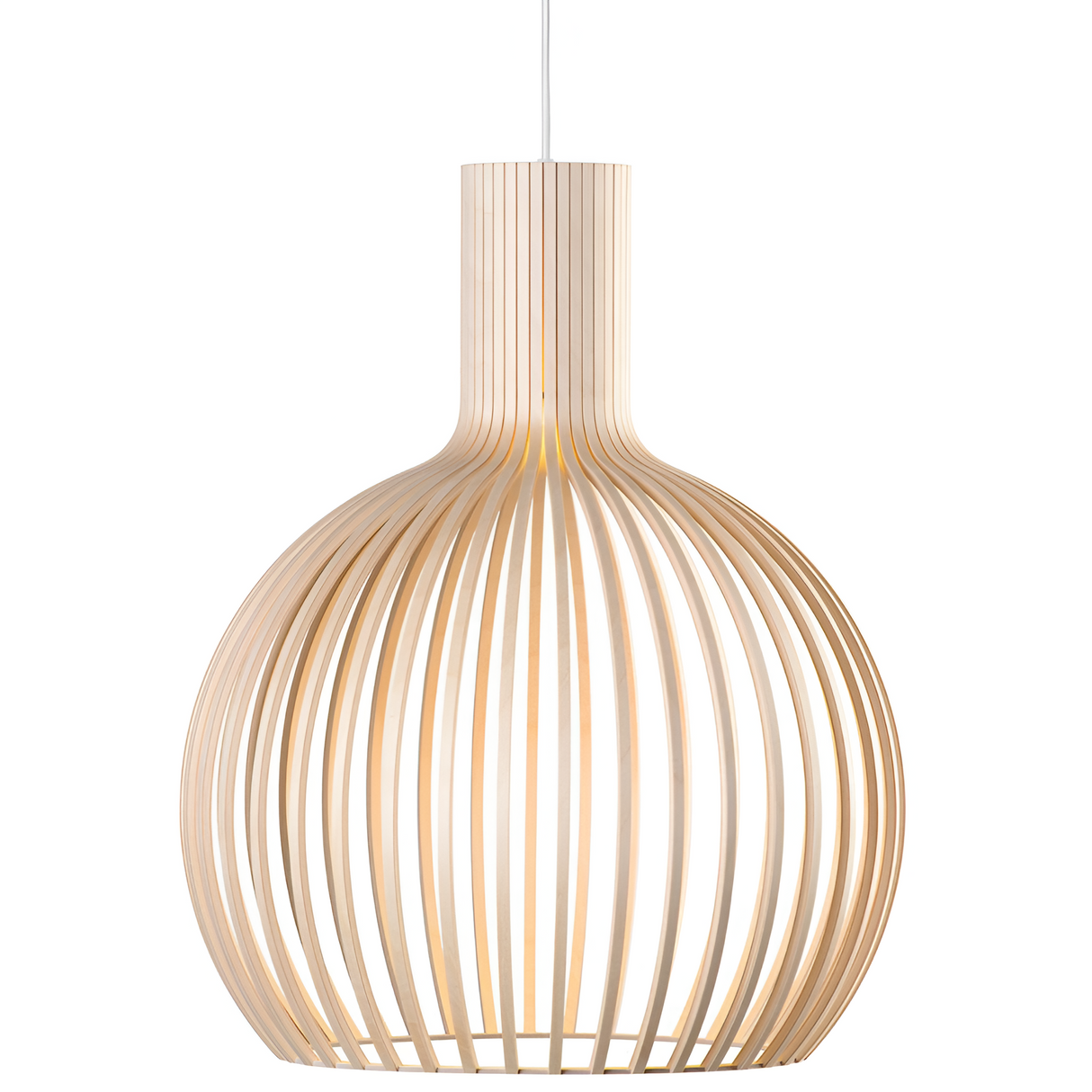 Vintage trä taklampa – rustik hänglampa