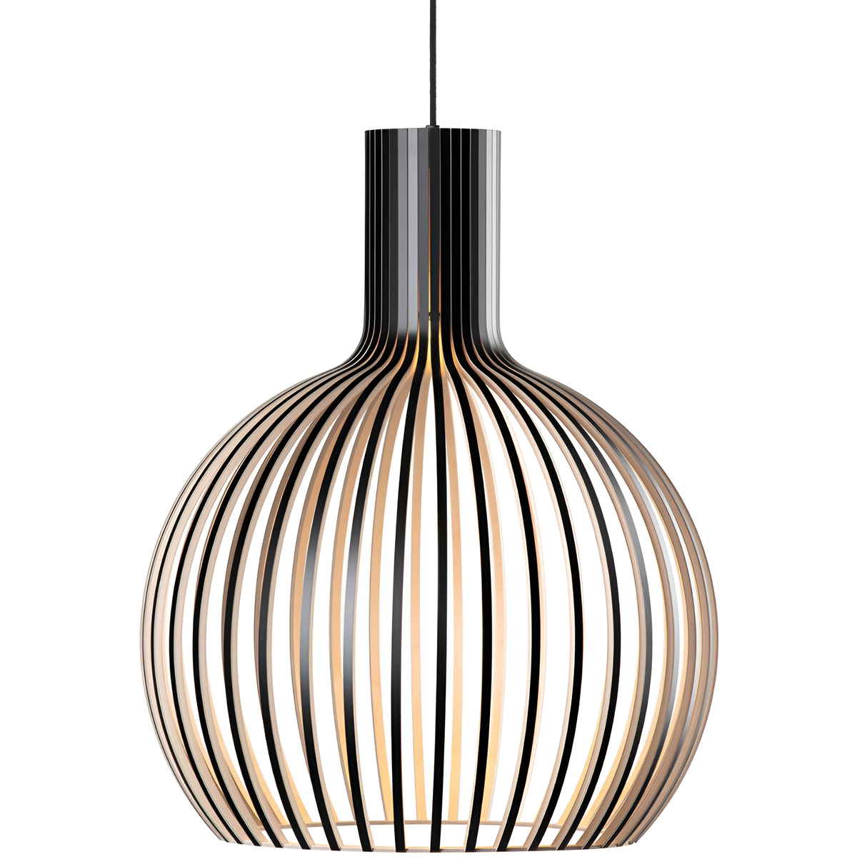 Vintage trä taklampa – rustik hänglampa