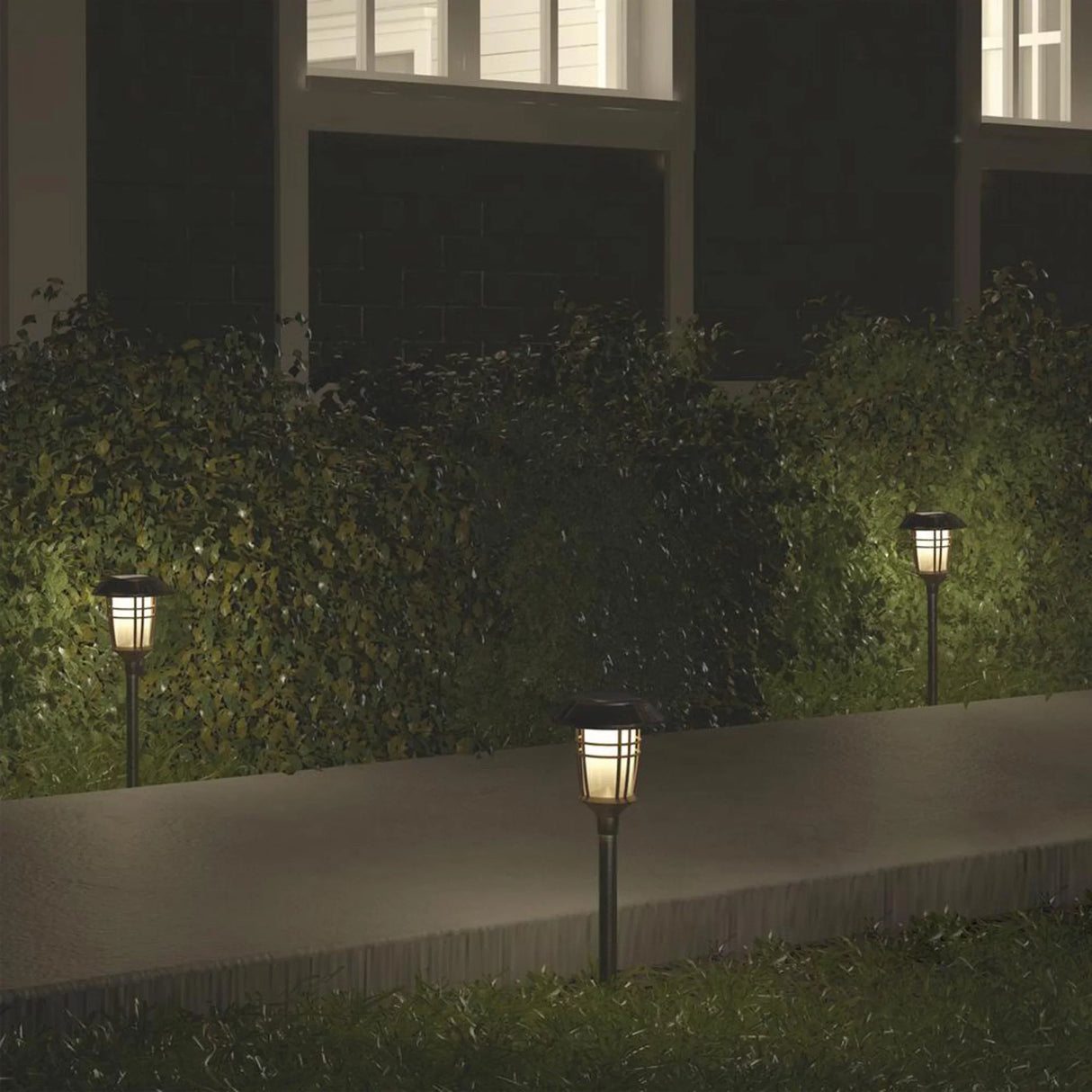 LumoGuard – Solcellsdriven Golvlampa i Rostfritt Stål, Väderbeständig