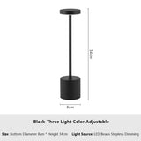 Enkel Touch LED Bordslampa – Uppladdningsbar & Justerbar i 3 Färger
