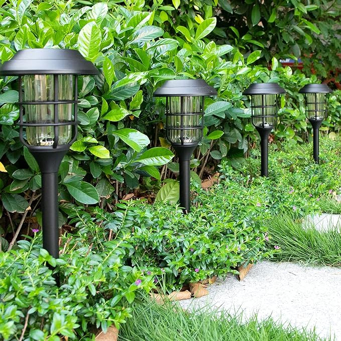 LumoGuard – Solcellsdriven Golvlampa i Rostfritt Stål, Väderbeständig