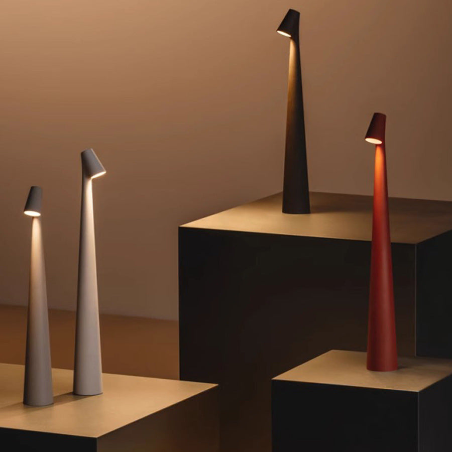 Nordisk minimalistisk LED stämningslampa – trådlös bordslampa för läsning, middag & inredning