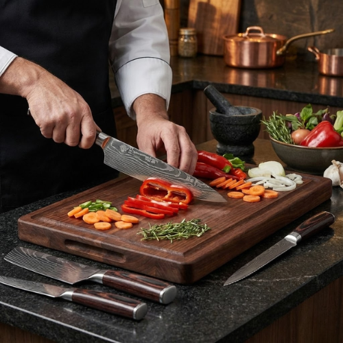 Ikigai Professionellt Knivset – Japanska Chefsknivar i Premium Rostfritt Stål