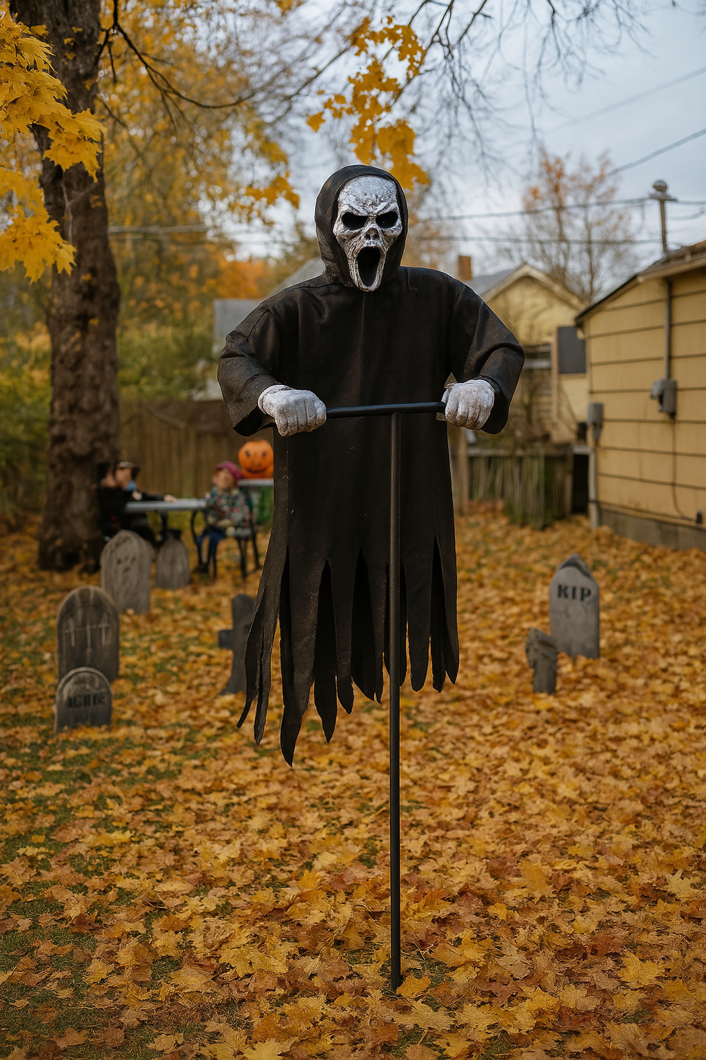 Ghostface Fågelskrämma – Halloween Ute-dekoration
