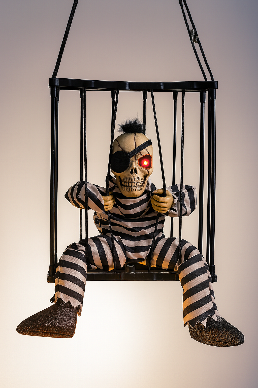 Skrikande Halloween Fångfigur i Bur