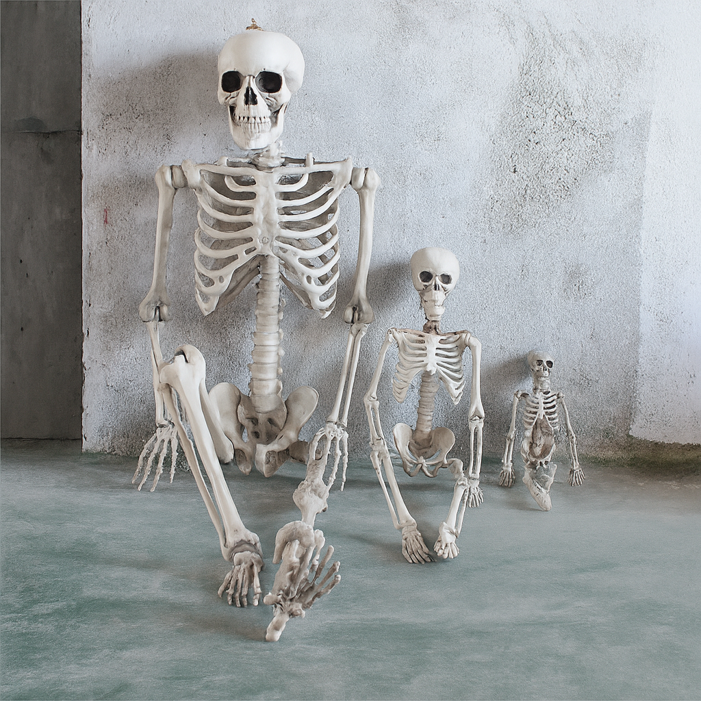 Fullskalig Halloween skelettdekoration