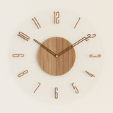 NordicTime – Minimalistisk Väggklocka i Trä