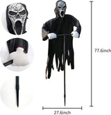 Ghostface Fågelskrämma – Halloween Ute-dekoration