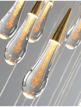 LumaDrop – Kristall Teardrop Takpendel med Elegant Skimmer