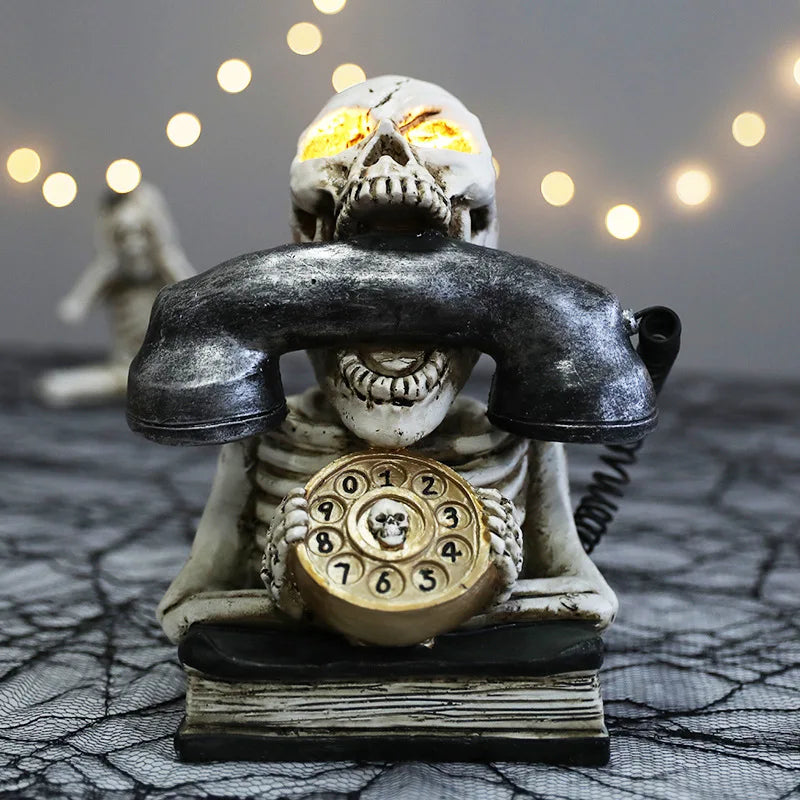 Halloween Dödskalle Telefondekoration