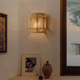 BohoLight Vägglampa – Handgjord Lampa i Hampa & Rotting